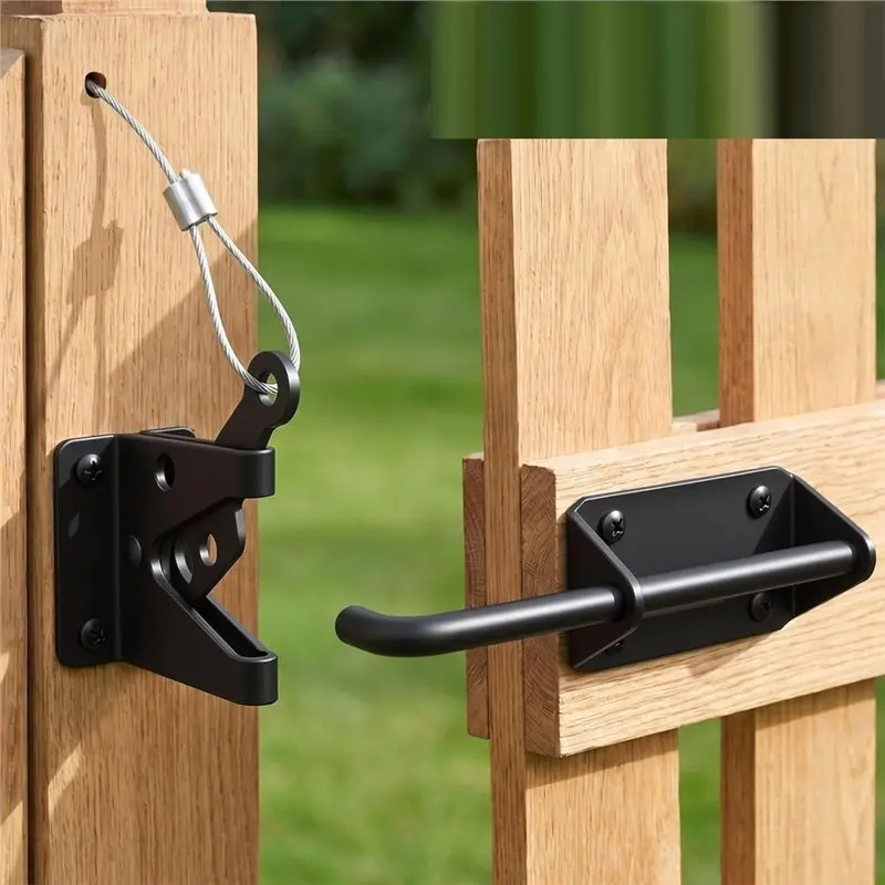 ABEZ Heavy Duty Gate-Latch Self Locking Gate-Latch 7-1/2