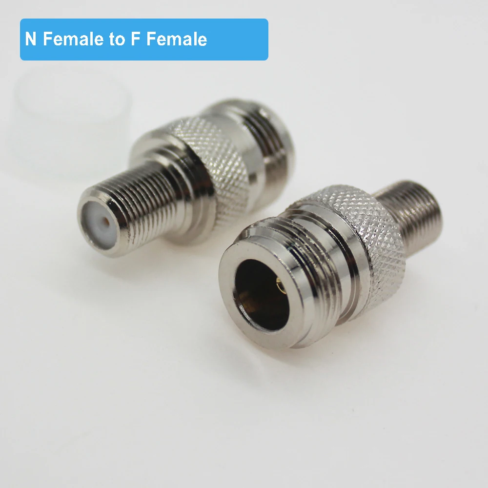 10 PCS/lot N Female to F Female Jack RF Coaxial Adapter Coax Connector Converter Straight Type Bevotop Connectors