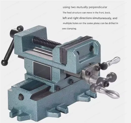 NEW  Q97 Heavy Duty Precision Cross Nozzle Vise Drilling Variable Milling Machine Bidirectional Mobile Vise 3/4 - view 4