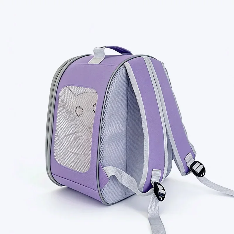 FurStarPortable Storage Cat Carriers Backpack Multifunctional Fashion Outdoors Cat Carriers Bag PVC Home 고양이 가방 MH40MB