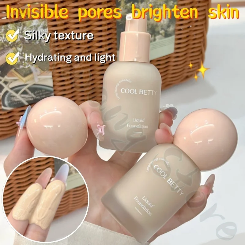 Velvet mist long-wearing liquid foundation 38g silky, moisturizing, natural fit, light, breathable and invisible pores