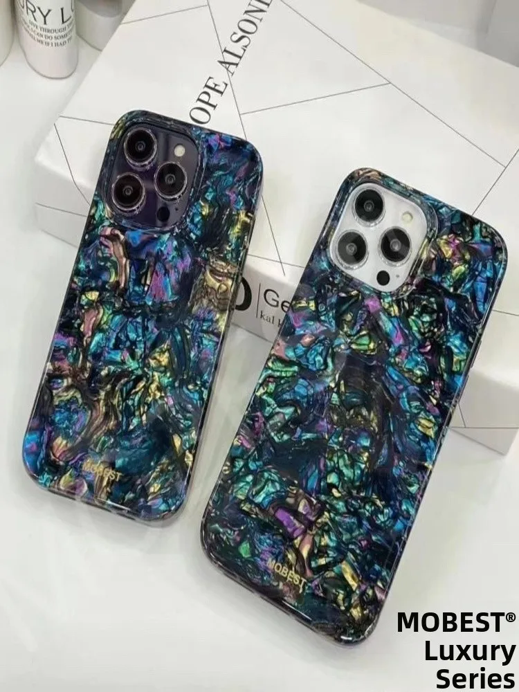   Iphone7Promax ell Custodia protettiva morbida con motivo in madreperla Colore arcobaleno Accessori digitali Faion di fascia alta...