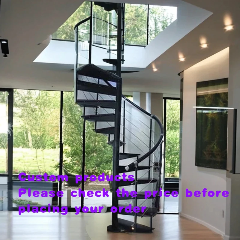 custom.Modern Hot Stairs Customizable Metal Assembled Stairs Unique Circular Stairs