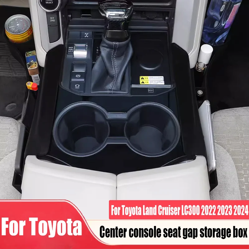 

For Toyota Land Cruiser LC300 2022 2023 2024 center console seat gap storage box automotive interior decoration supplies