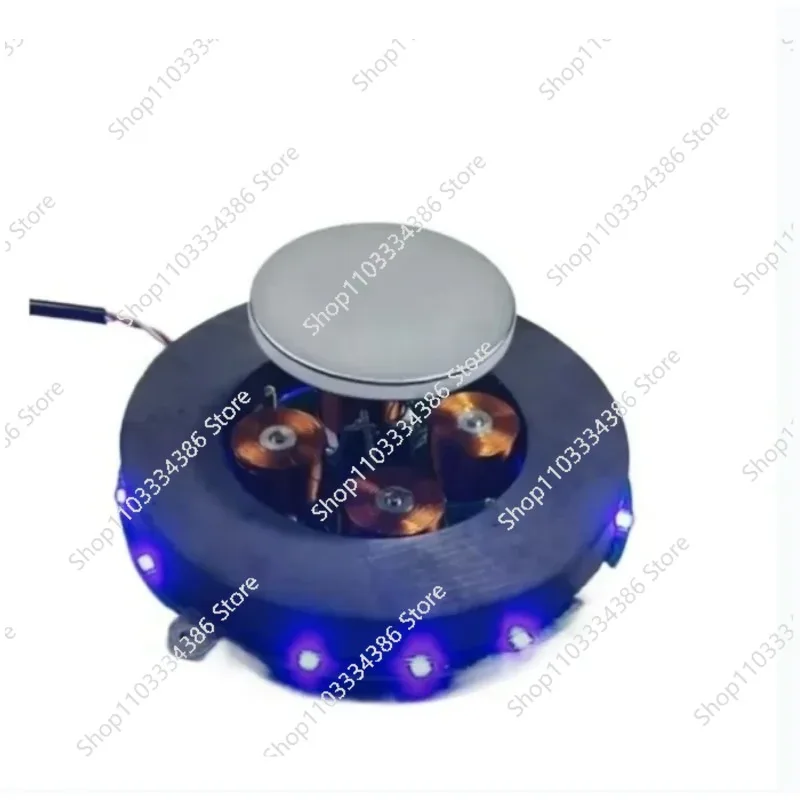 

500g Magnetic Levitation Module Core Analog Circuit Magnetic Levitation Movement Floating Booth with LED Lights Decor