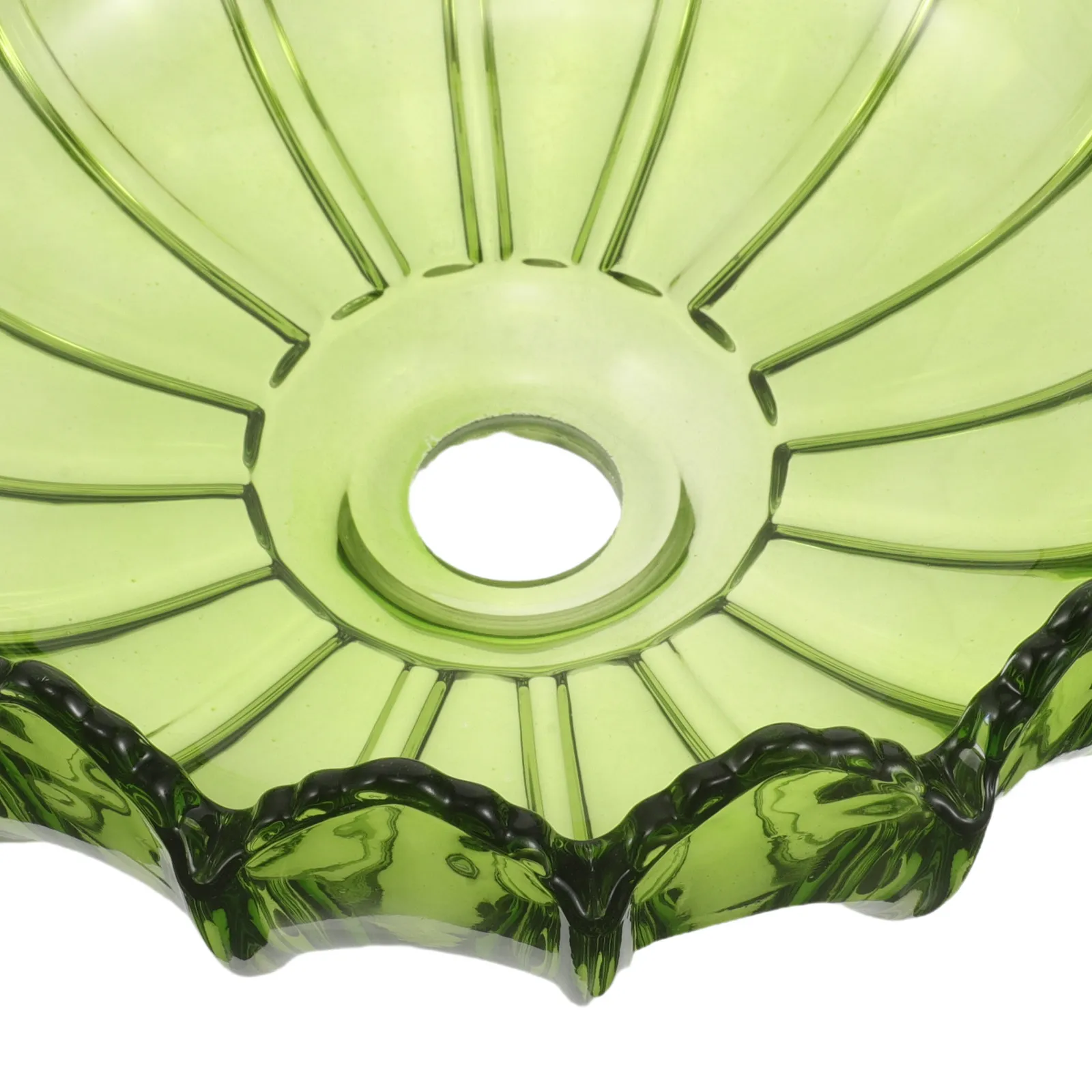Green Pumpkin Glass Lampshade Replacement Decorative Pendant Lamp Shade Soft Glow Ceiling Light Cover for Modern Farmhouse Light