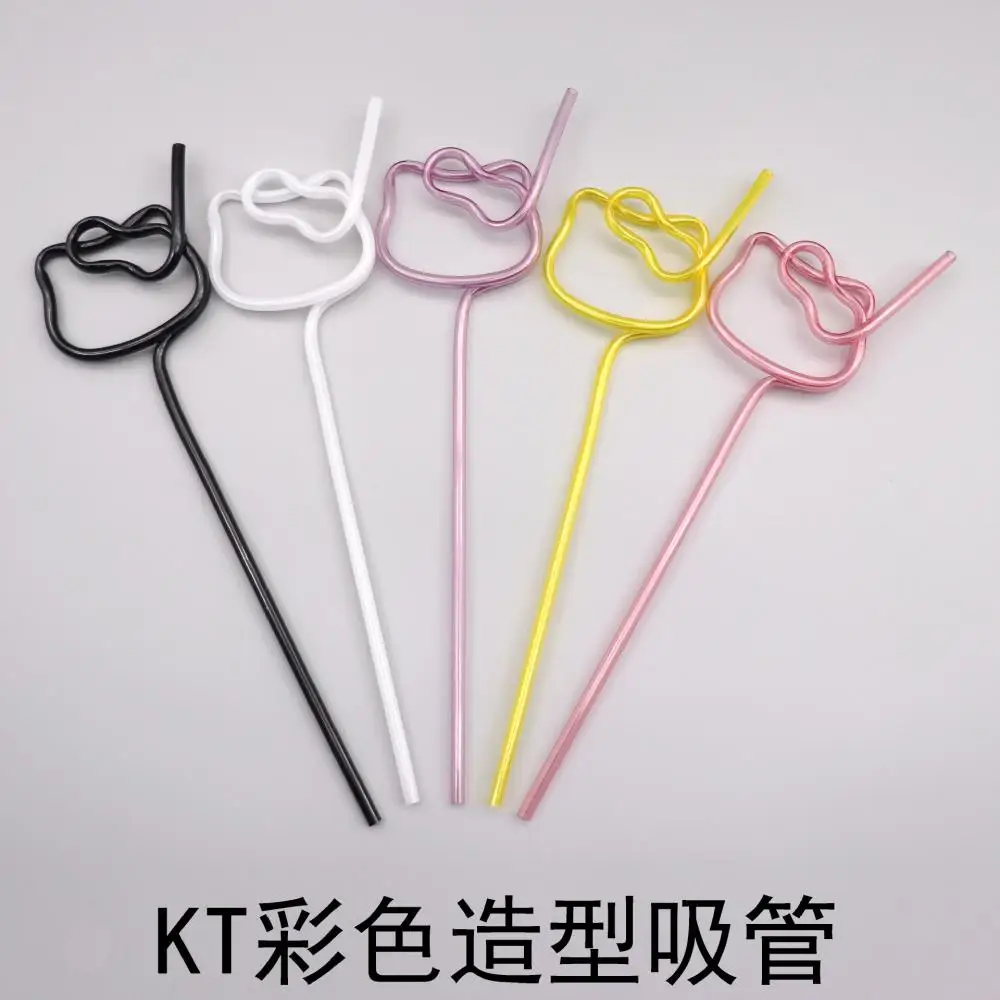 

Соломинка для питья Hello Kitty, аниме Kt Cat, кукла в форме соломы, мультяшная соломинка, многоразовая цветная соломинка, шланг для питья, сок, молочная соломинка, подарок