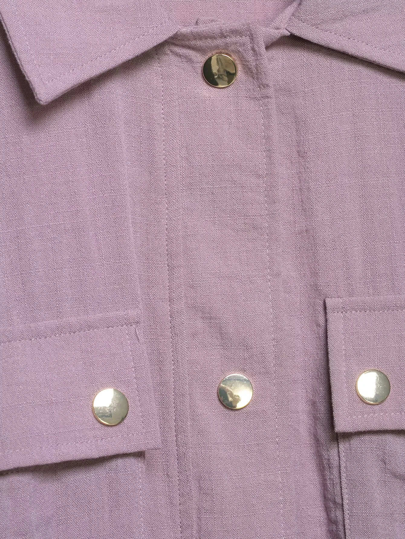 Europäischer und amerikanischer Stil Damenbekleidung Neu 2026 Modische Vielseitige Einfarbige Kurze Jacke mit Revers und Aufrollbaren Ärmeln – Detail 9