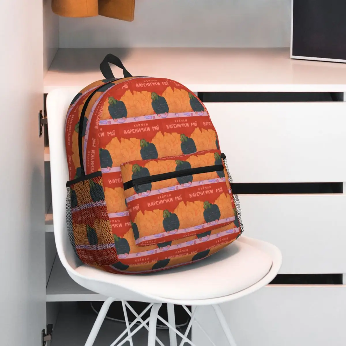 

Dorohedoro Anime Kaiman Eating Gyoza Backpack Student BookBag Children School Bag Computer Shoulder Bags for Boys Girls