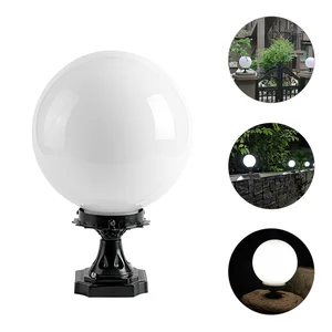 Ball Lampshade Outdoor for Patio Outdoor Deck Fixtures outside Fence Lights Pole Posts Lighting