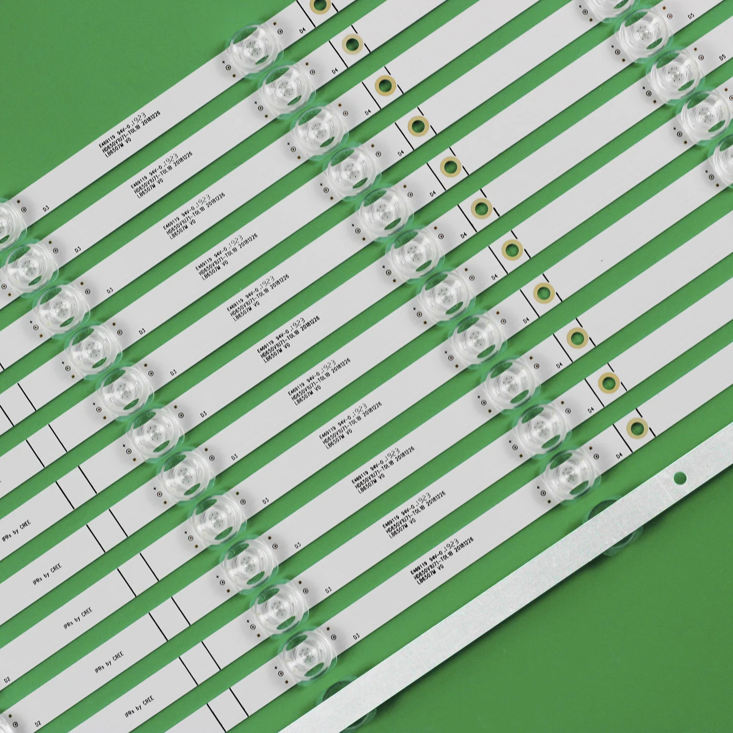 10 قطعة/مجموعة LED قطاع LB6507M LB65084 V0 65H6570F 65H6510G H65B7100 H65B7300 HD650V1U72-T0L1 e469119 94v-0 HD650V1U71-T0L1B HE659XH