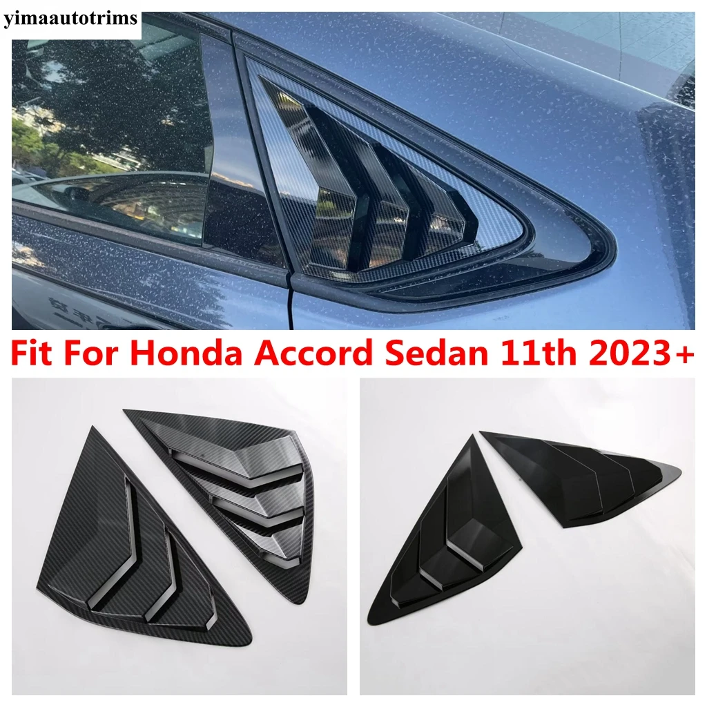 

Rear Triangle Window Louver Shutter Shade Blind Side Air Vent Panel Cover Trim Accessories For Honda Accord Sedan 11th 2023 2024