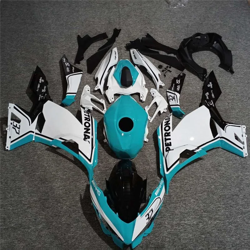 For Kawasaki Ninja400 ABS Body Fairing Kit Ninja 400 Fairing 2018-2024 Ninja 400 Fairing Kit Motorcycle Fuel tank cover blue