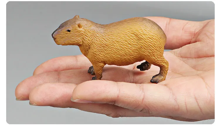 Capybara Modell Wilde Tiere Simulation Nagetier Actionfigur Niedliches Kinderspielzeug zum Sammeln – Detail 4