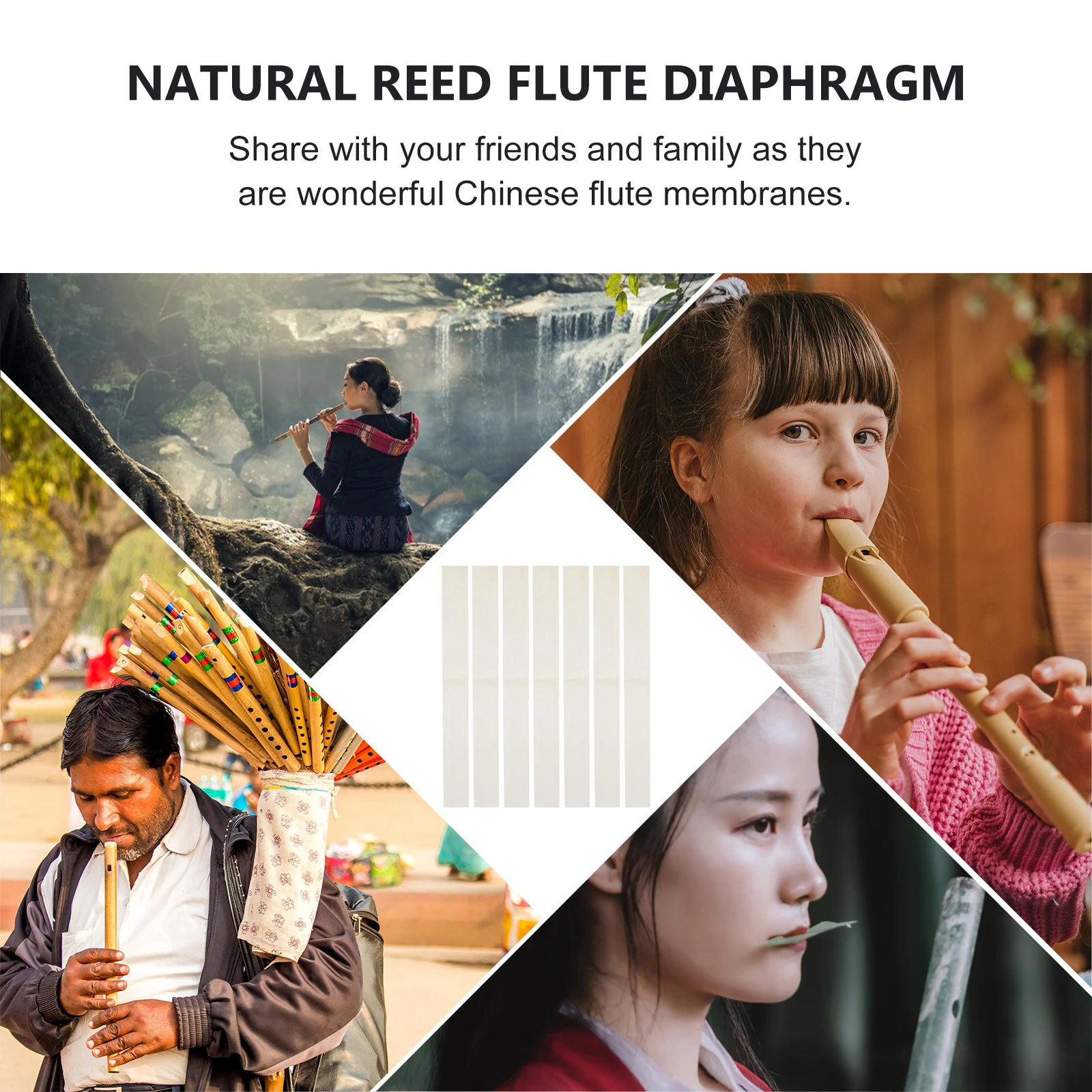 

2pcs Professional Chinese Diaphragms 8 Sheets Dizi Membrane Practical Accessories Strong Thin Membrane For Dizi Flute Fittings