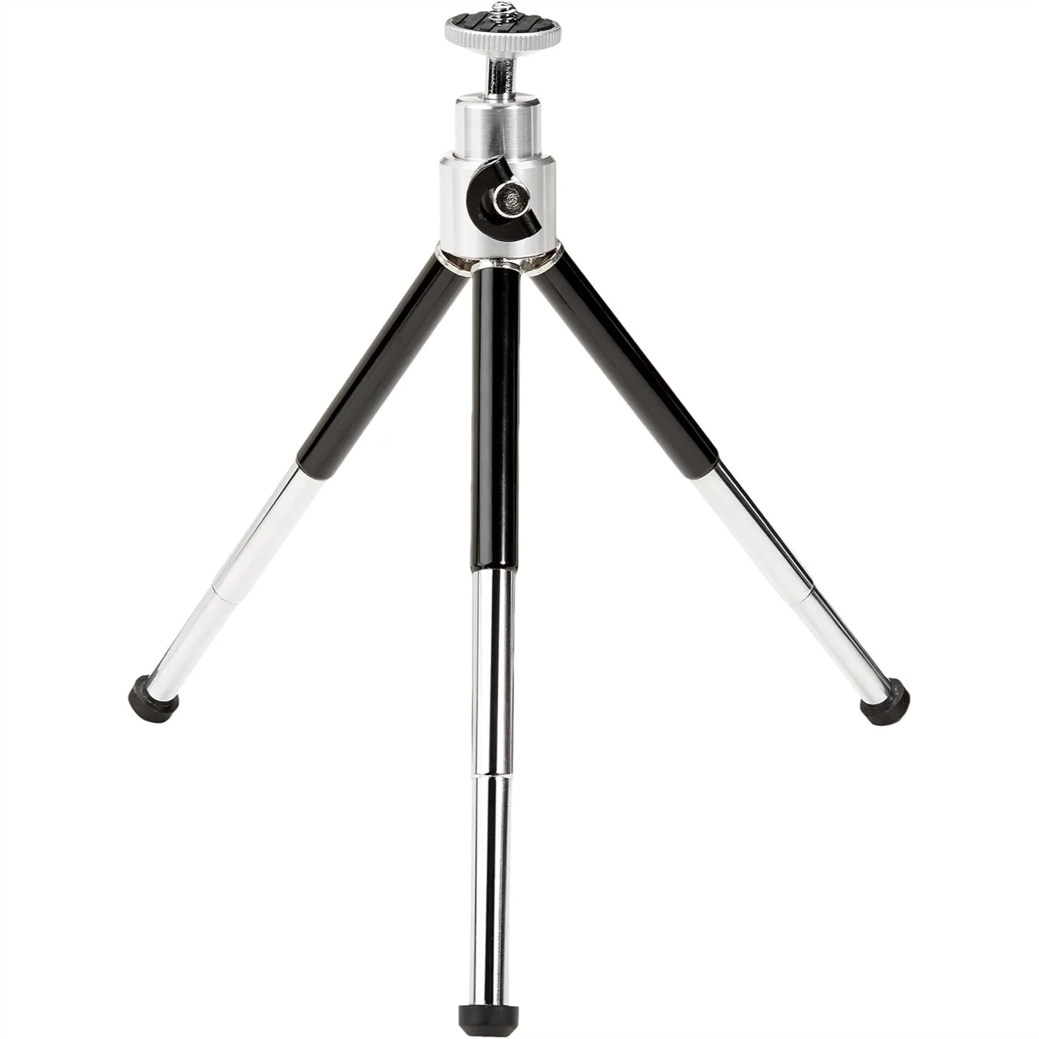 

Mini Travel Tripod with 360° Ball Head, Adjustable Height for Small Cameras and Webcam, Black