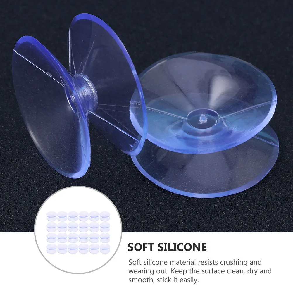 24 шт. силиконовые прозрачные двусторонние подушечки на присоске, стеклянные бамперы для стола, проставки, противоскользящие прозрачные подушечки для дома и фестиваля