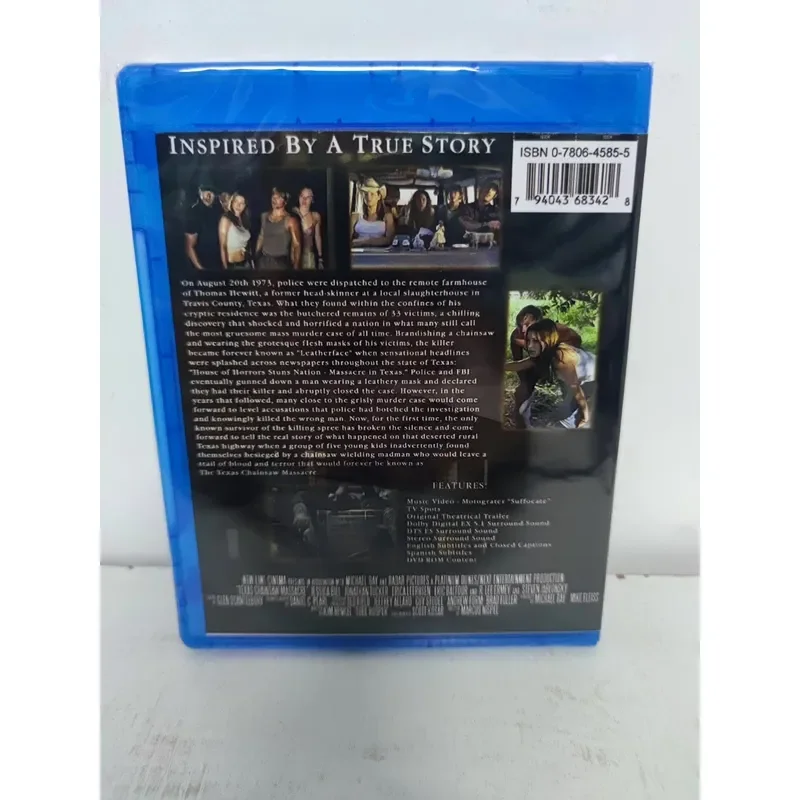Blu-ray The Texas Chainsaw Massacre 2003 Edition Horror Movie Disc