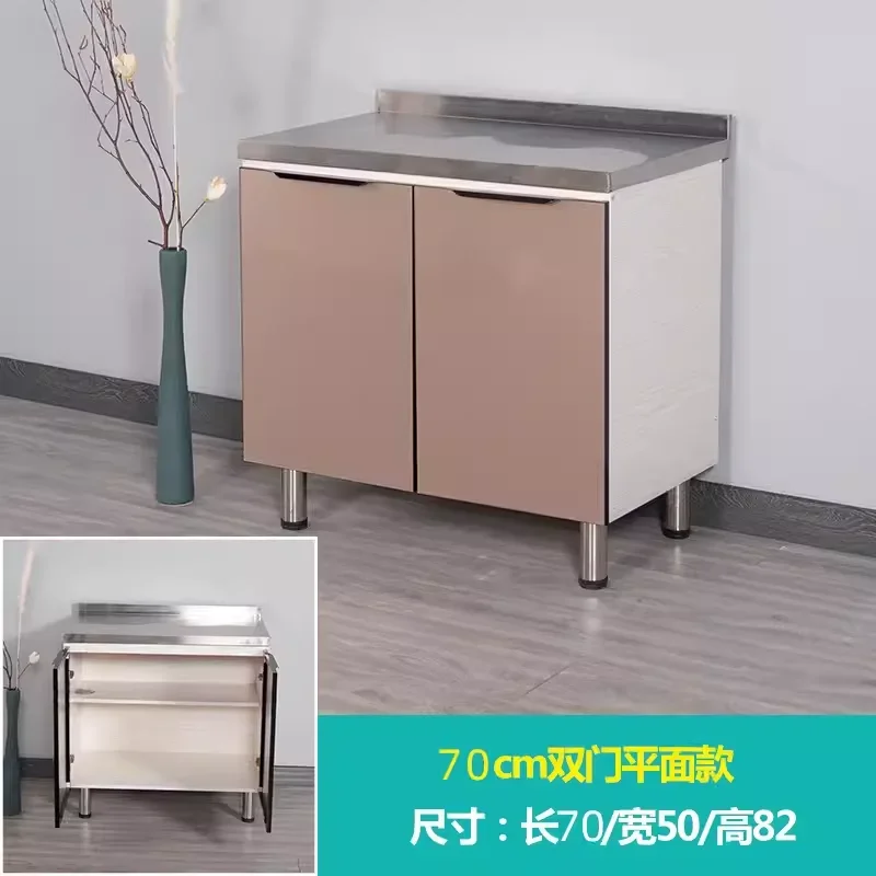 Kitchen cabinets simple assembly stove cabinet rural rental stainless steel household sink integral kitchen