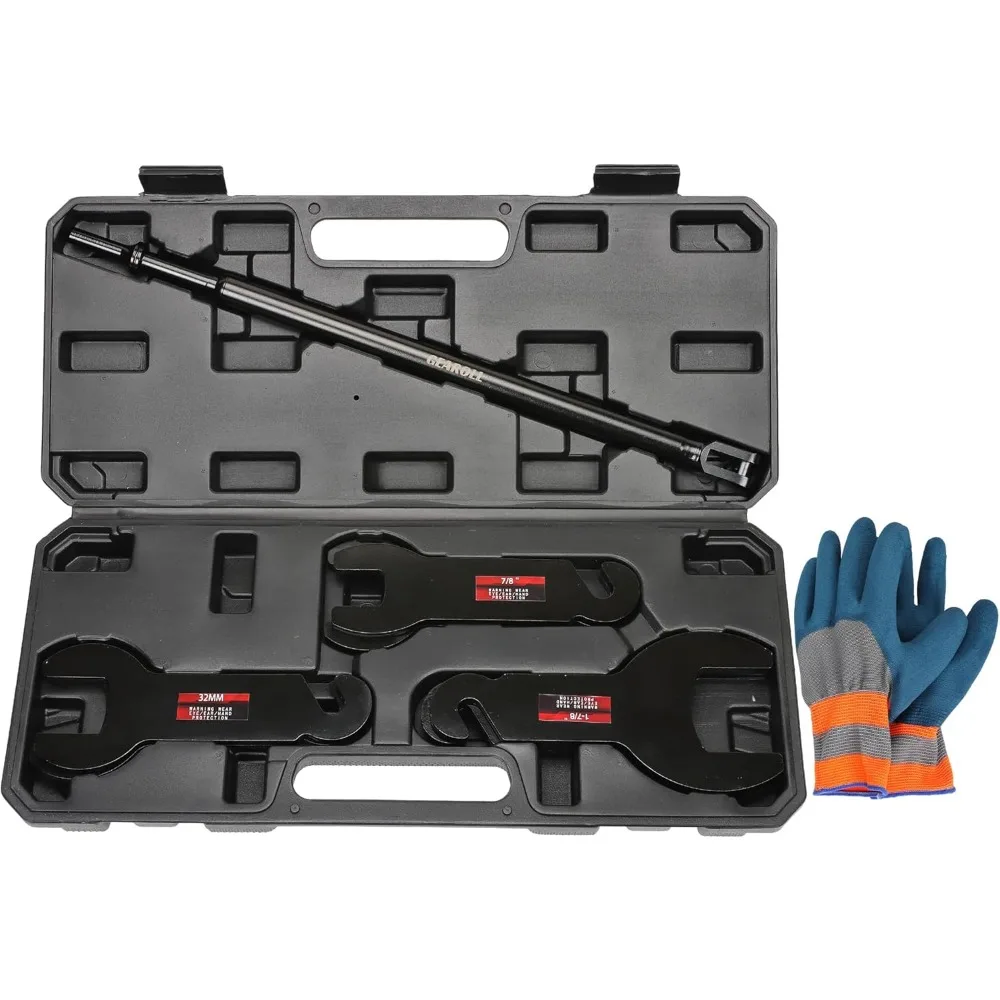 

43300 Пневматический ключ сцепления вентилятора, 8 шт. Набор инструментов для снятия сцепления вентилятора, совместимый с Ford/GM/Chrysler/Jeep