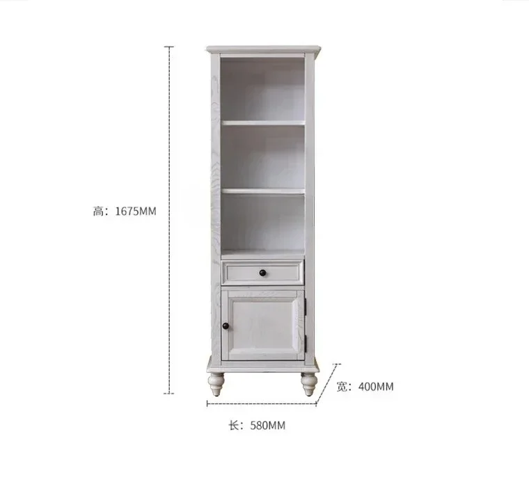 American single-door wine cabinet solid wood living room side cabinet multi-layer storage ash wood dining side cabinet4567