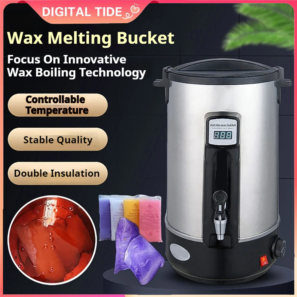 Wax Melter for Candle Making with Heating Spout 8/10/12 L Big Capacity Easy Cleaning for Mass Production of Candle Soaps