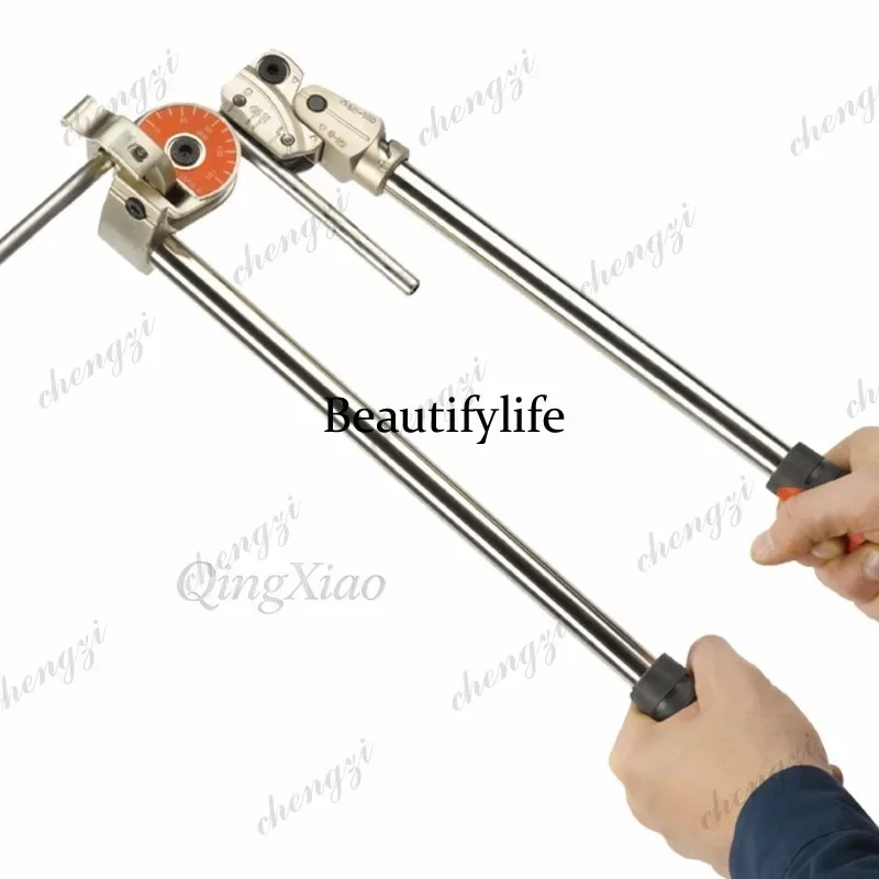 

HR Industrial Portable Manual Tube Bender Stainless Steel Pipe Bender Cold Bend For Instrument Tube Metal Processing Equipme
