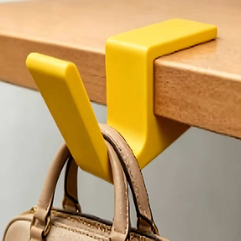 No-drill Desk-side Hook Desktop Bag Hanger Schoolbag Hanger for Desk Portable Office Storage Portable Hanging Rack Hanging Hook