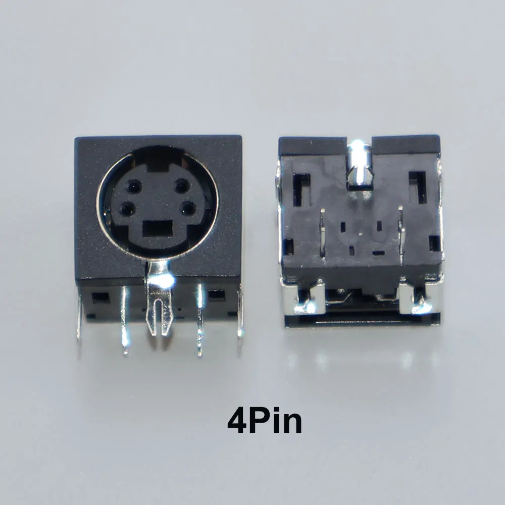 10 stks Terminal Audio Video Din Vrouwelijke Socket Connector S-video PCB Mount 3/4/5/6/8/9Pin Zilver Tone PS2 Circulaire DIN Micro Jack