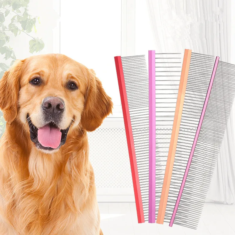 Dog Comb Massage Dog Brush Stainless Steel Combs for Dogs Hair Remover Pet Grooming Cat Hair Comb Cleaning Tools Pet Accessories