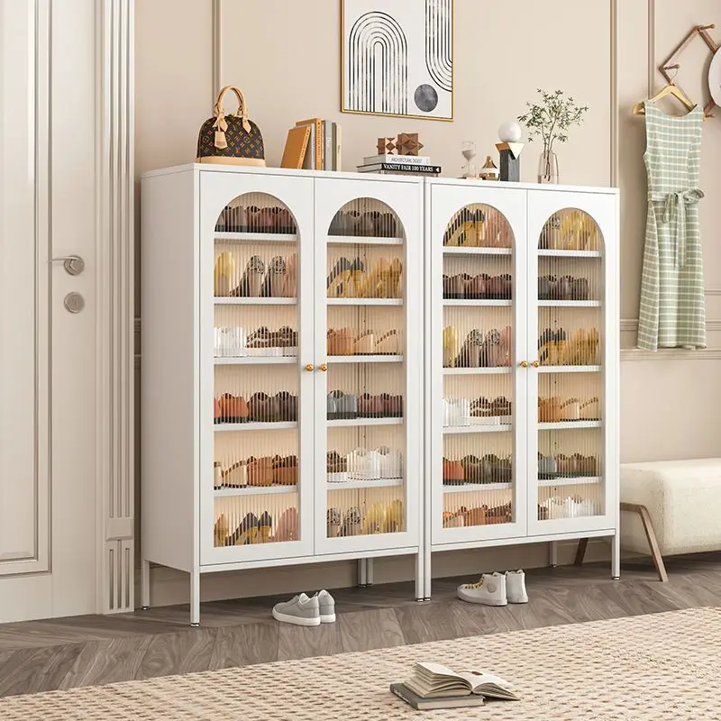 

на заказ. [Убранные люди 3470 человек] Стальной шкаф для обуви, вход в дом, напольная двухдверная полка для обуви, простая большая вместимость