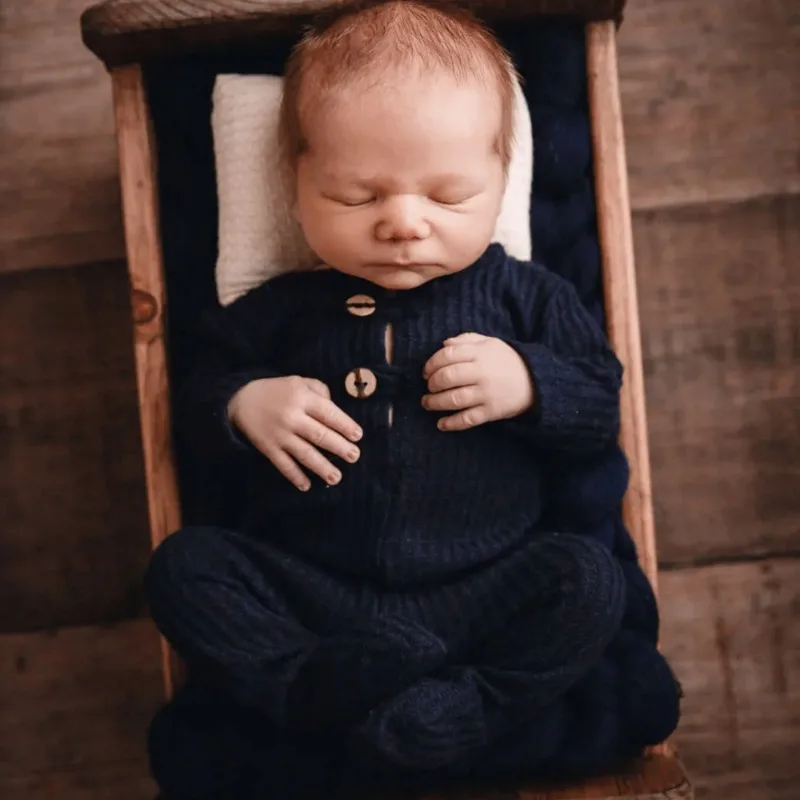 Accessoires de photographie pour nouveau-né, tenue de photographie pour nouveau-né, barboteuse de prise de vue pour bébé, chapeau imbibé, ensemble de costume de batterie