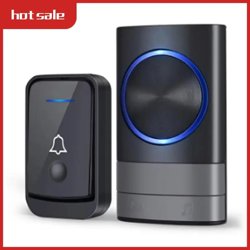 

Wireless Doorbell Wireless Digital Music Doorbell Home Sensor Remote Control Pager Intelligent Doorbell US Plug