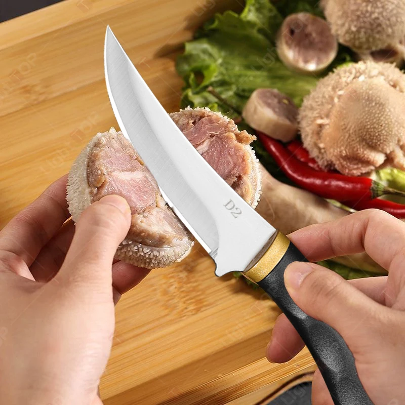 Professional Japanese Kitchen Chef's Knife Stainless Steel Boning Knife Forged Hammer Meat Cleaver Cutting Knives Fruit Peeler