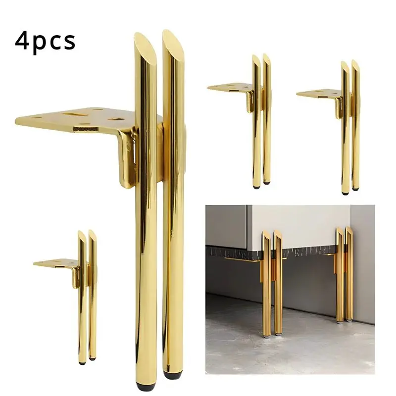 4 pcs15cm light luxury metal furniture legs,sofa legs,TV cabinet legs,bedside table cabinets,hardware accessories