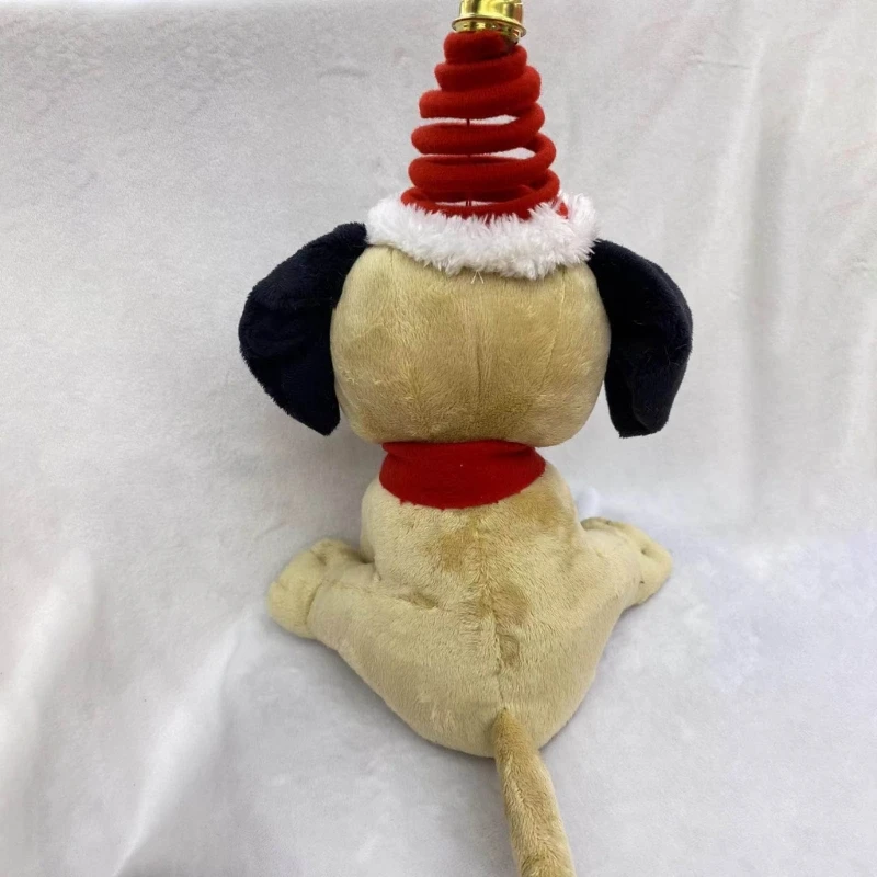 Juguete peluche cantando, animales peluche, baile eléctrico musical para gato, perro, Navidad, regalo muñeca para niños