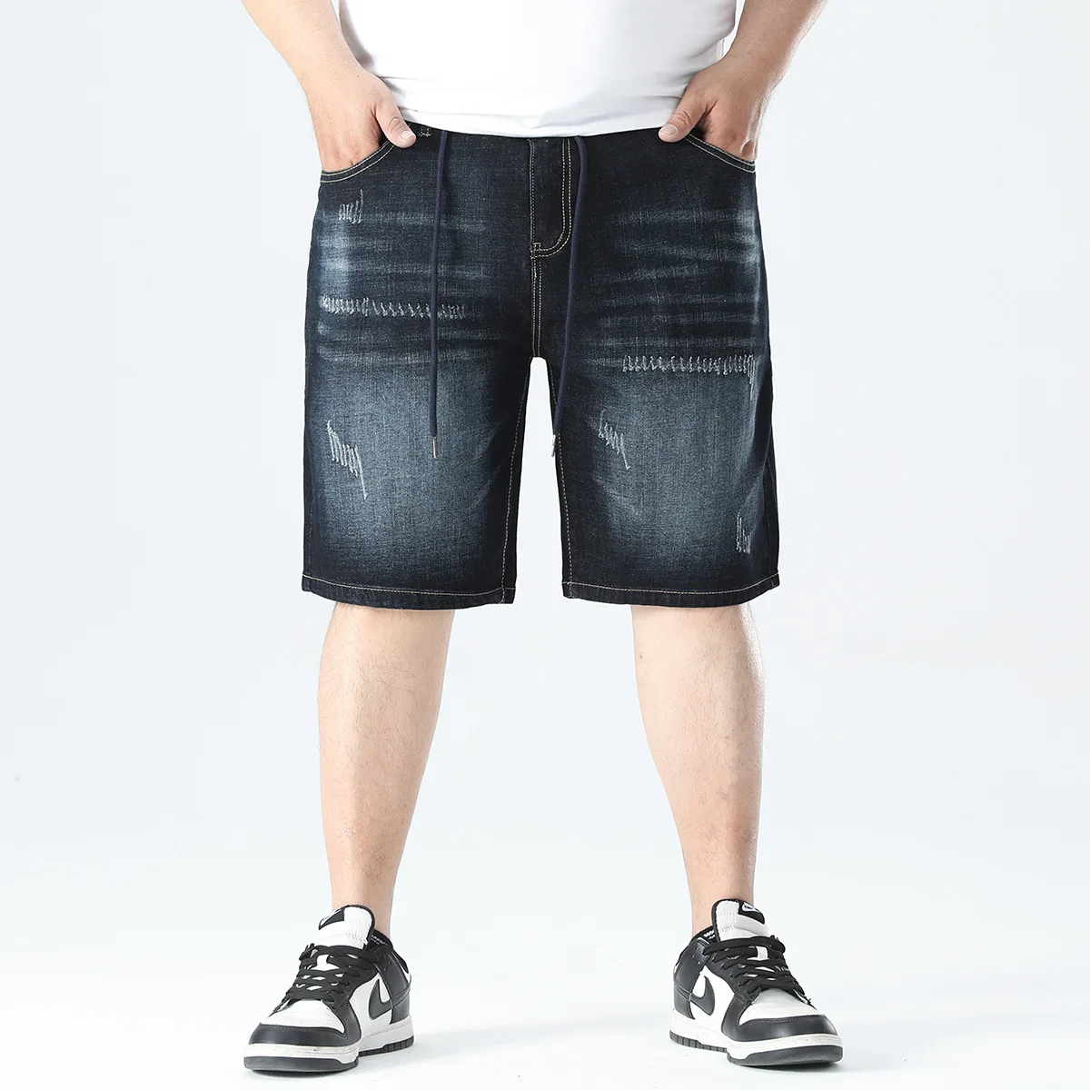 

Large Size Denim Shorts for Men Summer Trend Casual Outerwear 8XL plus Size Shorts Comfortable Pants