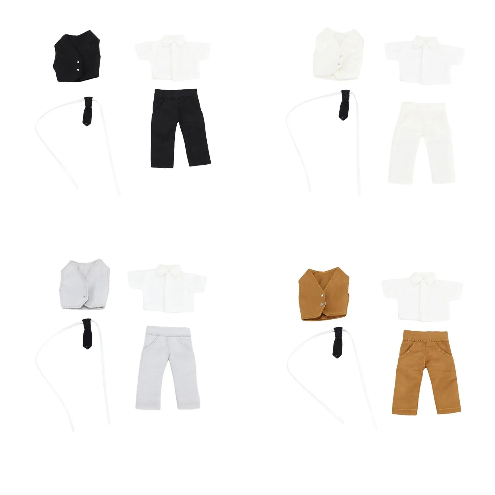 Vêtements et accessoires de poupée Ob11 BJD, déguisement pour poupée du marié et du garçon, 1/12