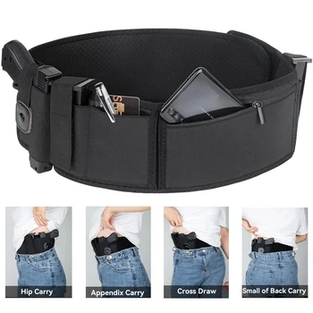 Kabura na broń z paskiem na brzuch Ukryty uchwyt na broń na pasie Torba na magazynek Prawa kabura na pasek do Glock 19 17 42