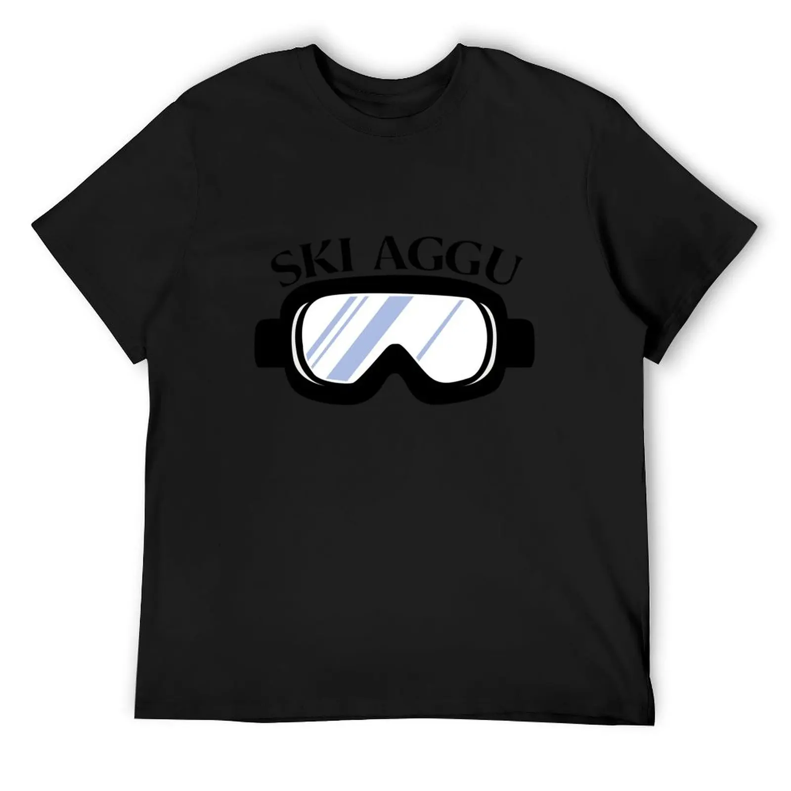 Ski aggu goggles T-Shirt anime essential t shirt plain tops mens white t shirts