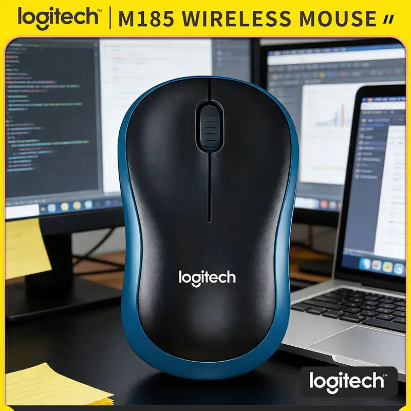

Logitech M185 Wireless Computer Gadget for Office Home 2.4GHz Connection 1000 DPI Auto-Sleep Energy-Saving Plug-and-Play Tool