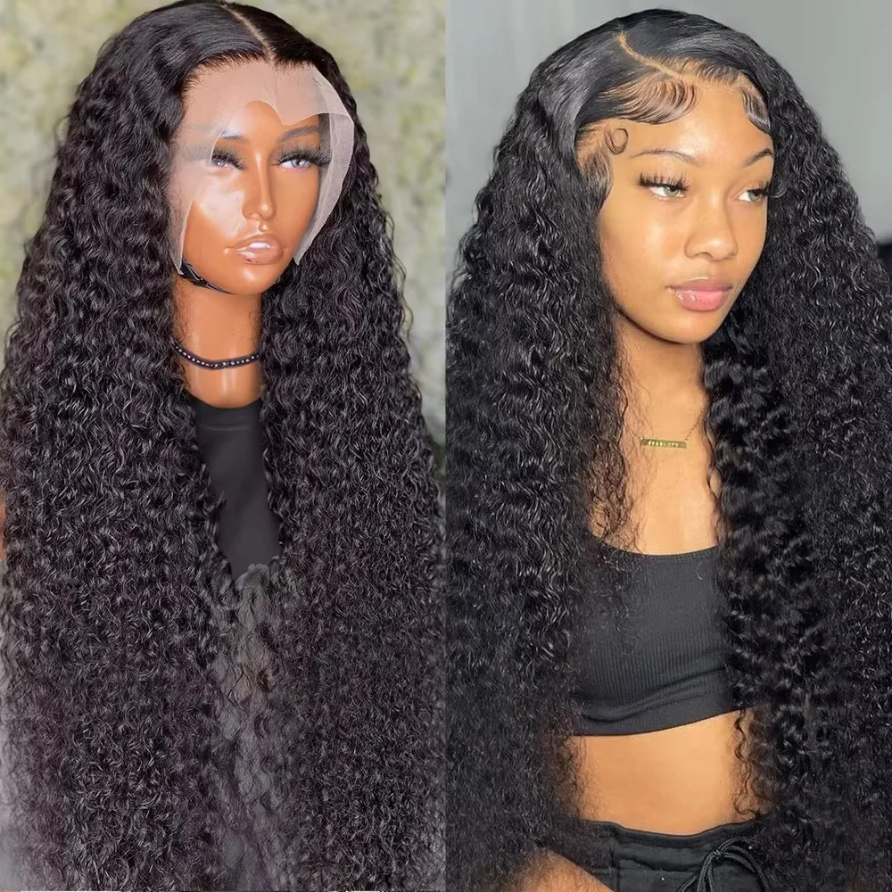 

Full Lace 360 Human Hair Wig Curly Wave 13x4 Lace Frontal Wig Human Hair Transparent Loose Water Wave Wig For Women On Sales