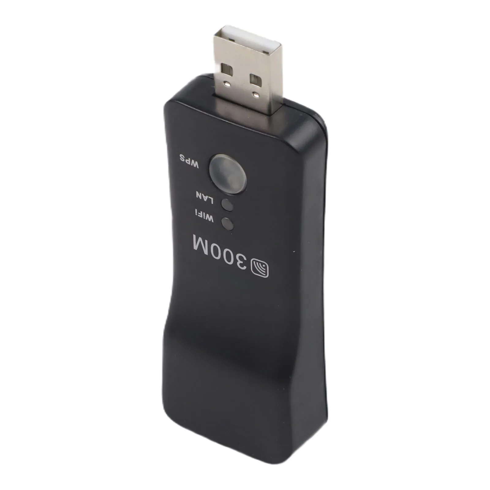UE01 300Mbps USB Wireless Repeater For AP Mode Signal Extender With WPS Button For Smart TV Network Player Port Black