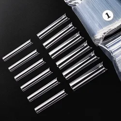 3XL Long Coffin/Square Acrylic False Nail Tip Half Cover C Curved Straight Nail Tips Manicure Nail Art Decoration ToolFake Nails
