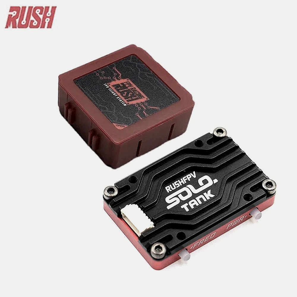 RUSHFPV RUSH TANK SOLO 5.8G VTX Video Zender CNC Shell 48CH 1.6W High Power Ingebouwde Microfoon voor RC FPV Racing Drone