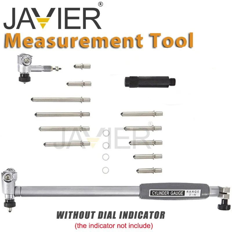 35-50-160-250-450mm Inner Diameter Gauge Measuring Rod + Probe (no indicator) Accessories Inner Diameter Gauge Measurement Tool