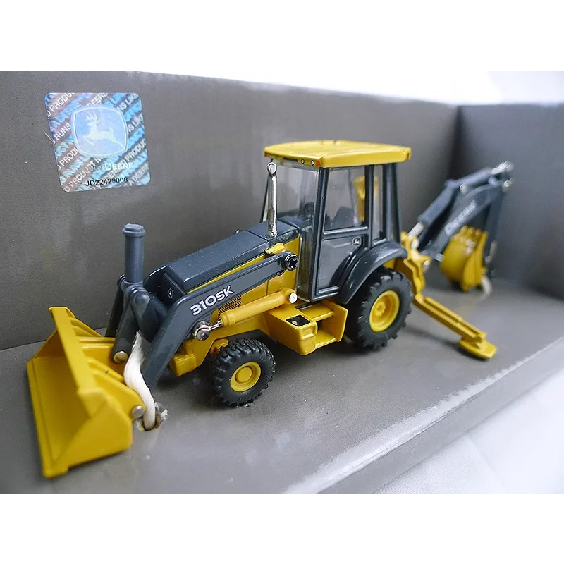 Diecast ERTL 1:50 Scale 310SK Backhoe Loader Two-end Busy Alloy Car Model Collectible Toy Gift Souvenir Display Ornament