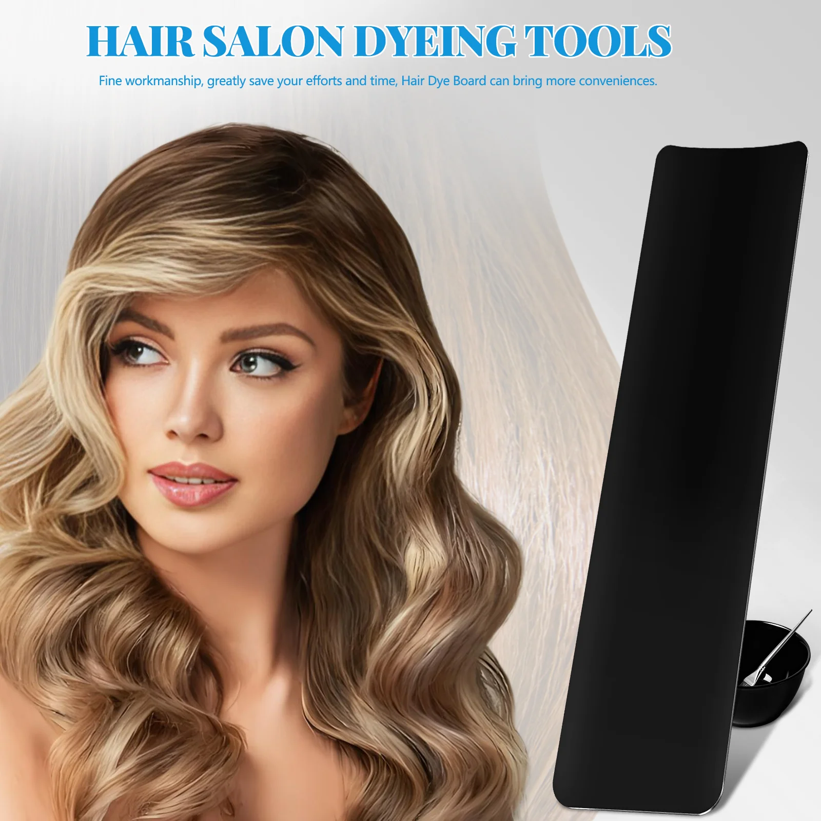 Hair Dye Board Plastic Hair Coloring Paddle For Diy Salon Use, Highlighting Sectioning Tool, Hairdressing Tinting Plate,
