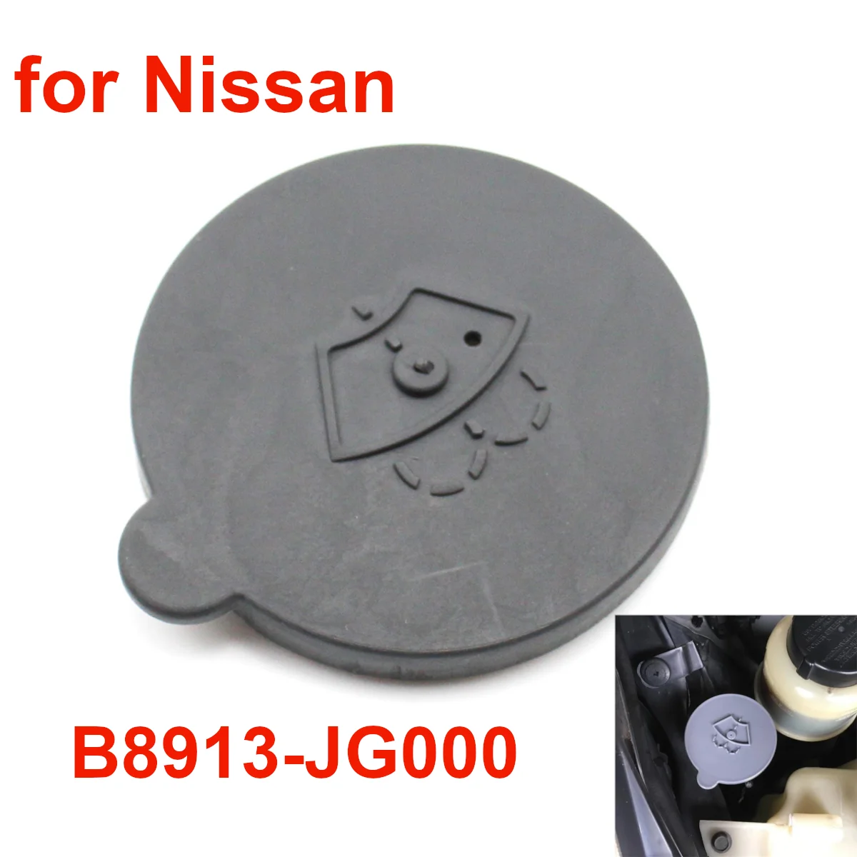 Car Windshield Fluid Reservoir Tank Lid Washer Nozzle Bottle Cover Lid B8913-JG000 for Nissan X-Trail 350Z Z33 T31 Terrano Sunny