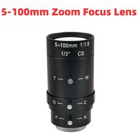 CCTV 5-100mm Lens 1080P Manual Iris Zoom Focus CS Mount,For Industrial Machine Vision cameras Lens CCTV Surveillance Camera Lens